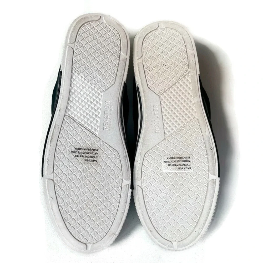 Kenneth Cole Reaction Ankir Quilted Green Slip On Shoes Mens 8 Faux Shearling